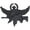 Black Matte, variant on Hero’s Pride Center Mass® SWAT Operator Insignia Pin, 1.5" x 1", Clutch Back, Polished Silver Finish, Basic Rank