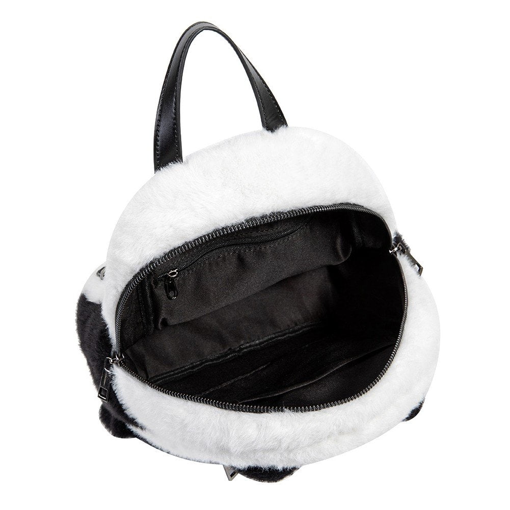 Slccxzc Panda Ita Bag, Mini Plush Backpack with Pin Display Window