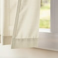 thumbnail image 3 of Exclusive Home Curtains Loha Linen Grommet Top Curtain Panel Pair, 54x108, Ivory, 3 of 8