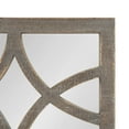 thumbnail image 4 of Kate and Laurel Tolland Traditional Decorative Wood Wall Mirror, 24 x 36, Rustic Brown, Farmhouse Solid Wood Accent Mirror with Intricate Symmetrical Fretwork, 4 of 8