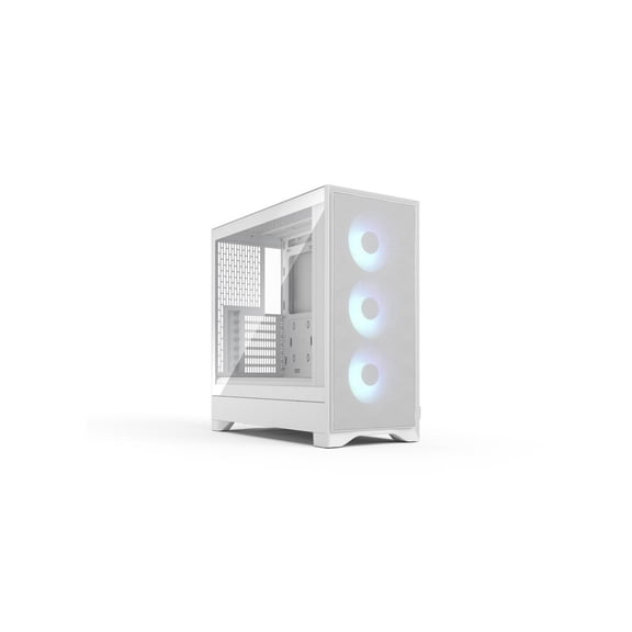 Fractal Design Pop 2 Air White RGB - Tempered Glass - Performance Airflow PC Gaming Case - Mesh Front Panel - Three 120 mm RGB Fans Included - Spacious Interior - ATX/mATX/ITX Motherboard Support