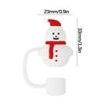 thumbnail image 2 of dajkiuy Christmas Straw Cover Cap for Stanley Cup, 10mm Dust-Proof Reusable Straw Toppers, Festive Christmas Gift for Coffee/Tea Lovers, 2 of 5