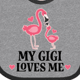 thumbnail image 4 of Inktastic My Gigi Loves Me Flamingo Girls Baby Bib, 4 of 4