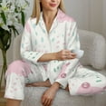 thumbnail image 4 of Goofa Cute Pigs Printed Women’s 2 Piece Pajama Set Super,Pajamas Women's Long Sleeve Sleepwear Soft Button Down Loungewear Pjs Lounge Set Nightwear-X-Large, 4 of 9