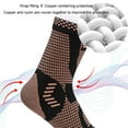 thumbnail image 4 of Ankles Brace Sweat-absorbing Nonslip Sports Sock Elastic Breathable Compression Protective Unisex Gym Injury Recovery Support Skin Color S, 4 of 9