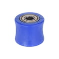 thumbnail image 1 of Unique Bargains 8mm Chaîne Rouleau Poulie Tendeur Guide-Roue Type Concave pour Vélo Porte Coulissante Bleu, 1 of 6