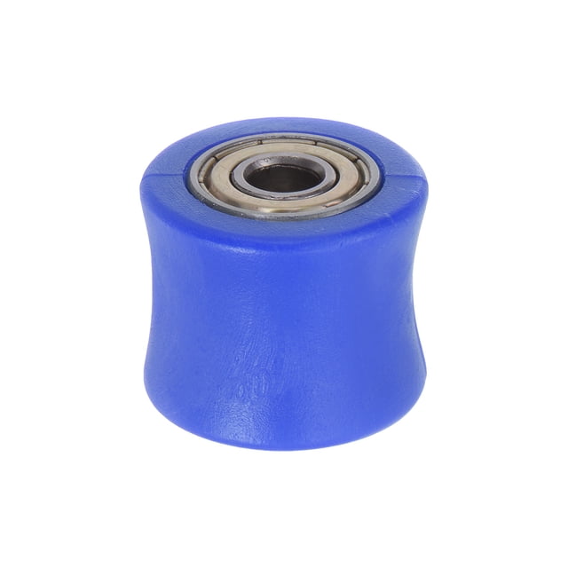 Unique Bargains 8mm Chaîne Rouleau Poulie Tendeur Guide-Roue Type Concave pour Vélo Porte Coulissante Bleu