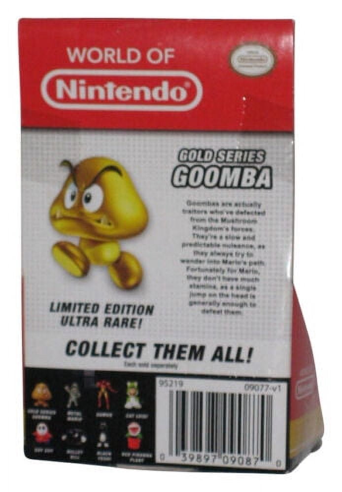 Nintendo Limited Articulation Gold Goomba Action Figure (2.5" )