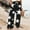 10#Black, variant on JXMVOJ Womens Casual Elastic Waist Drawstring Pants Straight Trousers Women Casual Comfortable Printing Pockets Elastic Waist Straight Loose Pants with Pocket