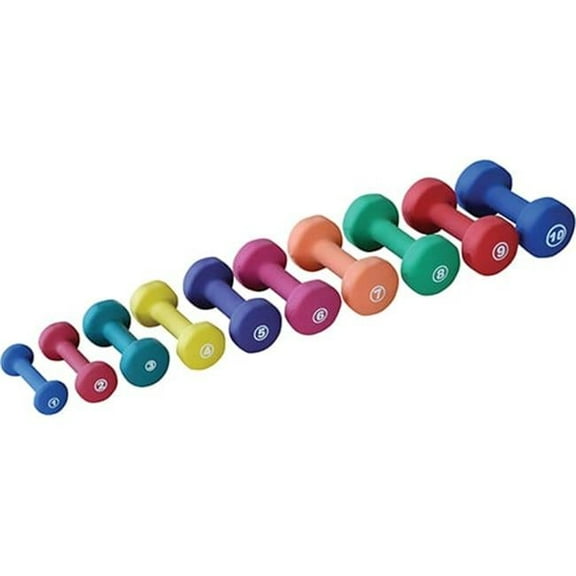 York Barbell 443104 Neoprene Fitbell, Yellow - 4 lbs