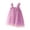 Purple, variant on Godom Little Girls Dresses Summer Sleeveless Sundress Twirly Party Clothing Tween Kid Off Shoulder Dresses