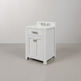 thumbnail image 2 of Water Creation Madison 24" Hardwood Single Bathroom Vanity in White/Chrome, 2 of 9