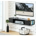 thumbnail image 5 of FITUEYES Wall Mounted Floating TV Stand Media Console DS210003WB Modern Black for 55 inch TVs, 5 of 5