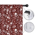 thumbnail image 4 of Blackout Kids Curtains,Red Skull Guitar Music Pattern Childrens Insulated Curtains Set Of 2,Bedroom Essentials,Toddler Room Decor 52"x63", 4 of 5