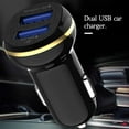 thumbnail image 4 of Car Phone Charger Fast 3.1A Dual USB Power Adapter Mini LED Auto Mobile Phone Charger  White, 4 of 9
