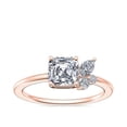 thumbnail image 1 of 0.70 Carat Excellent Asscher Cut Real Diamond New Design Solitaire Ring for Wedding Solid 18K Rose Gold Size 11, 1 of 8