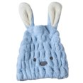 thumbnail image 1 of Dry Hair Cap Absorbent Fast Drying Rabbit Ears Hair Turban Hair Wrap for Adults, 1 of 8