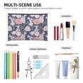 thumbnail image 5 of Haiem Rose Flowers Music Lover Merch Makeup Bag, Cosmetic Bag,Singer Fans Cosmetic Bag, Portable Stationary Storage Organizer, Travel Makeup Bag, 5 of 8