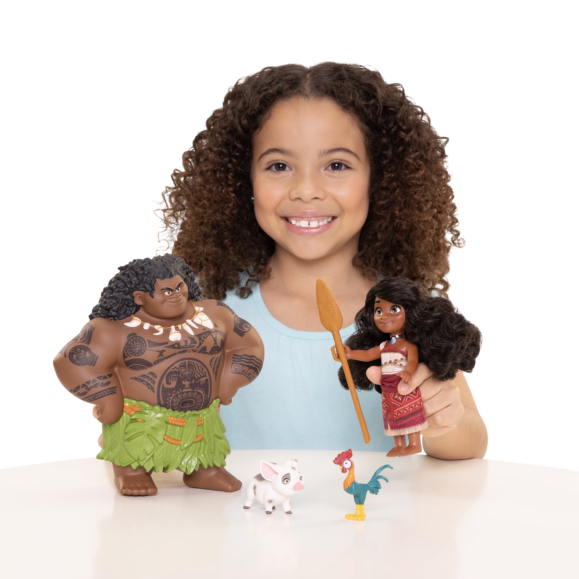 Disney's Moana 2 Maui & Moana Voyager Petite Gift Set 6 inch Tall Scale Dolls and Accessories