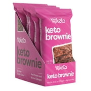 Kiss My Keto Brownie — Low Carb Brownies (2g Net) | Low Sugar Chocolate, Gluten Free, Low Carb Snacks — Made with Pea Protein & Collagen (6-Pack)