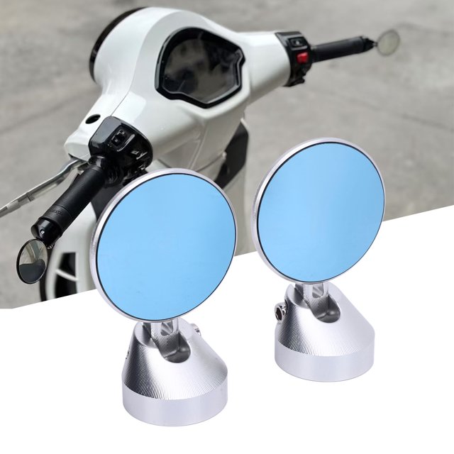 2 Pcs Rétroviseur de Guidon, Mirro Vision Claire Remplacement Rond CNC pour Sprint 50 150 Prima 50 150 GTS150 250 300 2013 à 2024