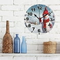 thumbnail image 3 of Dreamtimes Snowman Round Wall Clock, Battery Operated Silent Non Ticking Desk Clock for Home Bedroom Kitchen Office School Decor Wall Clock 10 Inch, 3 of 6
