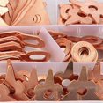 thumbnail image 2 of 110pcs Dent Pulling Puller Rings,Triangle OT Round for Automotive Sheet Metal Welding Repair Tool Set, 2 of 5