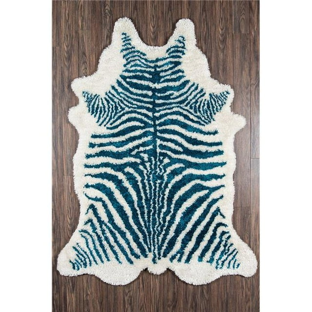 Momeni KALAHKAL-1TQS3656 Novogratz Kalahari Collection Area Rug, 3 ft. 6 in. x 5 ft. 6 in. - Turquoise
