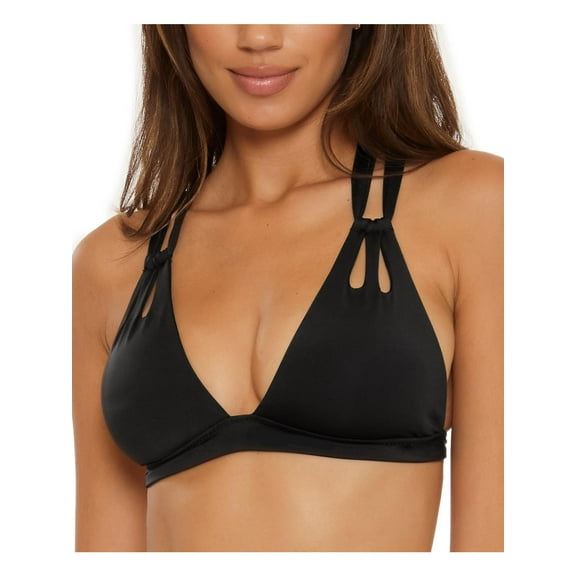 Becca by Rebecca Virtue Womens Solid Removable Padding Bikini Swim top