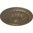 thumbnail image 3 of 38 3/8"OD x 2 7/8"P Oslo Ceiling Medallion (Fits Canopies up to 7 5/8"), Hand-Painted Warm Silver, 3 of 6
