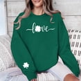 thumbnail image 4 of Sweat à Capuche Imprimé pour la Saint-Patrick, Col Rond, Manches Longues, 4 of 6