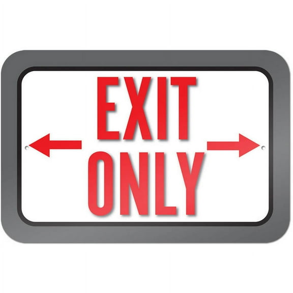Exit Only Sign