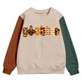 thumbnail image 4 of Big Boys Sweatshirts Cool Graphic Print Crewneck Long Sleeved Sweatshirt Pullover Top ,Size 9-10T , Brown, 4 of 4