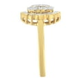 thumbnail image 5 of 2 Micron 10K Yellow Gold plated Sterling Silver 3/4ct TDW Diamond Cocktail Ring (J-K,I2-I3), 5 of 6