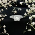 thumbnail image 3 of 2.25 CT Classic Moissanite Engagement Ring for Women in Gold, Moissanite Accent Ring, 925 Sterling Silver, US 3.50, 3 of 8