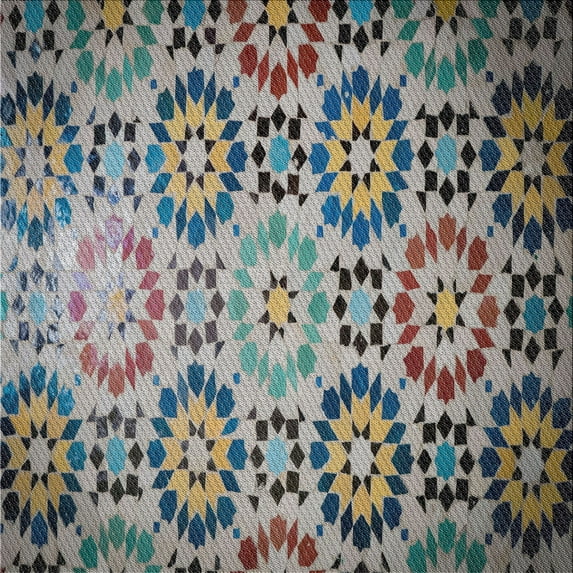 Ahgly Company Machine Washable Indoor Square Transitional Black Area Rugs, 8' Square