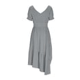 thumbnail image 5 of Roncen Women's Retro Sexy Soft Sleeveless Ruffled Spaghetti Strap Dress, 5 of 6