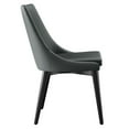thumbnail image 4 of Side Dining Chair, Grey Gray, Vegan Leather, Kitchen Cafe Bistro Hospitality Restaurant, Modern Contemporary HB32916, 4 of 8