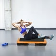 thumbnail image 4 of SuperDeal Aerobic Stepper 43 Inch 4"-6"-8" Adjustable Risers Cardio Exercise Trainer Fitness Platform, Orange, 4 of 9