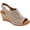 Taupe Full Grain Leather, variant on Women's Rockport Briah Perfed Slingback Wedge Sandal
