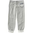 thumbnail image 1 of Aeropostale Womens Lace-up Utility Cinch Casual Sweatpants, Gris, Medium Aeropostale Pantalones deportivos, 1 of 1