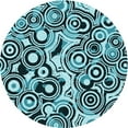 thumbnail image 1 of Ahgly Company Machine Washable Indoor Square Transitional Medium Teal Green Area Rugs, 3' Square, 1 of 7