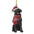 thumbnail image 5 of Design Toscano Black Labrador Retriever Holiday Dog Ornament Sculpture, 5 of 8