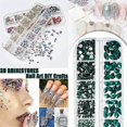 thumbnail image 3 of 560pcs Rose Pink 3d Rhinestones for Nail Art Diy Craft Flat Back Glass Crystal Gemstone Set Nail Decoration, 3 of 4