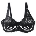 thumbnail image 5 of CFLVAEK Lack Bras for Women No Underwire Beauty Back Everyday Bras Comfort Full Coverage Supportive Bralette Breathable Adjustable Straps Bralette Black XXXXL, 5 of 5