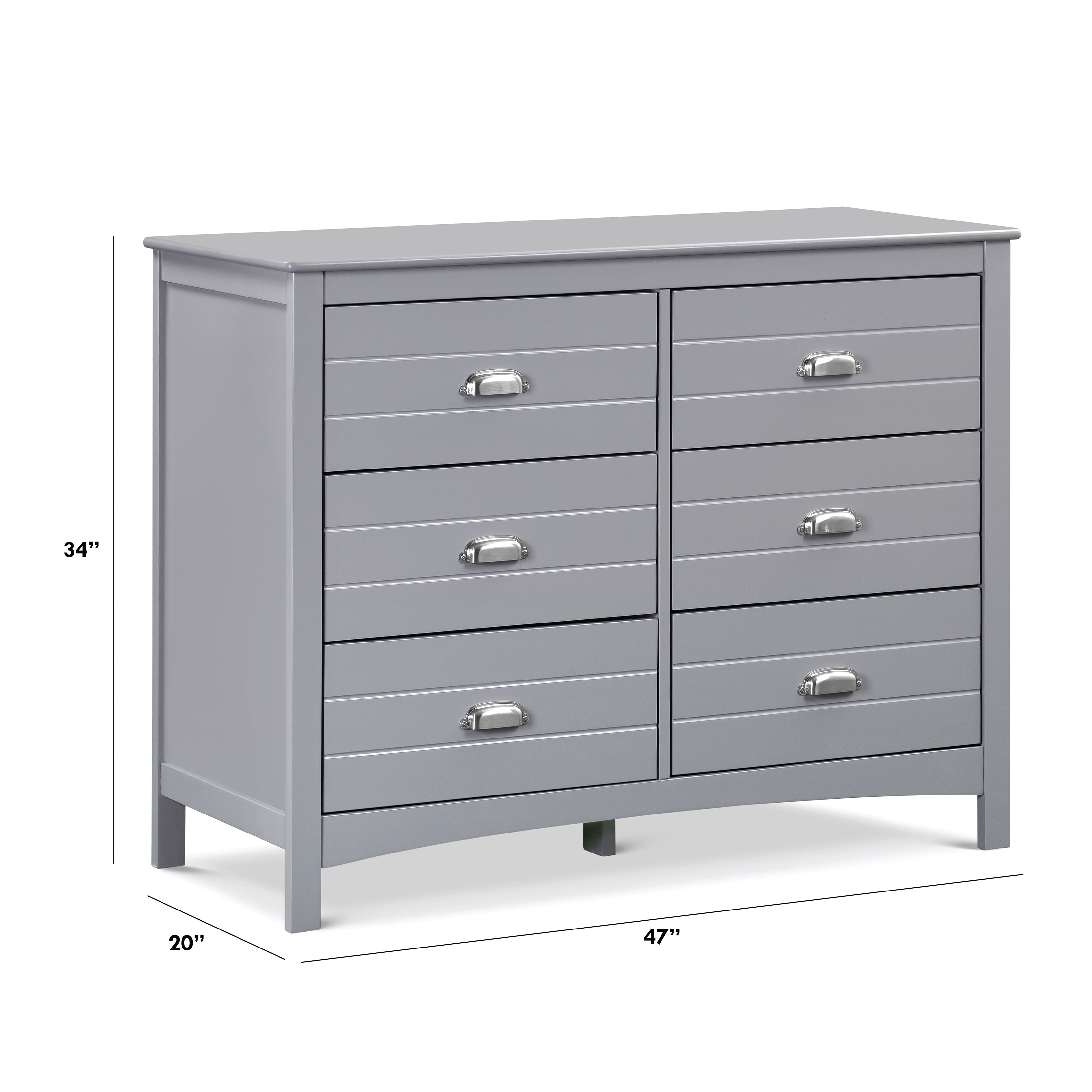 Carter's by DaVinci Nolan 6-Drawer Dresser in Grey - Walmart.com