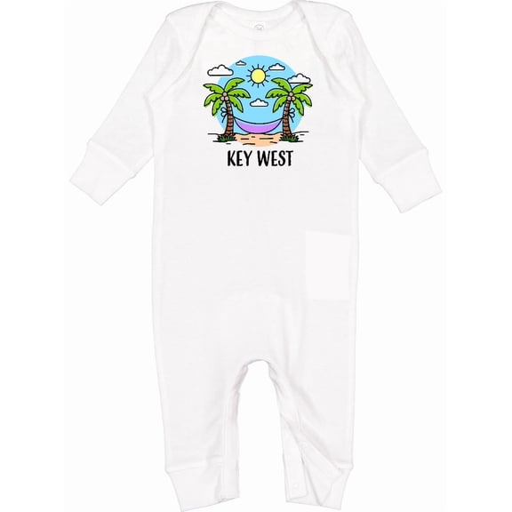 Inktastic Summer Vacation in Key West Baby Romper Coveralls