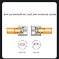 thumbnail image 3 of Tube Deburr Chamfer Connector, Pipe Tubing Reamer Connector Aluminum Alloy Sturdy Practical Deburring Multi Blade Alloy Steel Core  for Workshop, 3 of 7