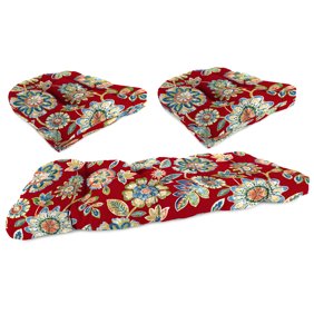 Blazing Needles Reo Outdoor Spun Poly Loveseat Patio Bench Cushion 42 X 19 In Walmart Com Walmart Com