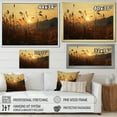 thumbnail image 4 of Designart "Sunset Over Fields" Birds Of Paradise Floater Framed Canvas Art Print, 4 of 5
